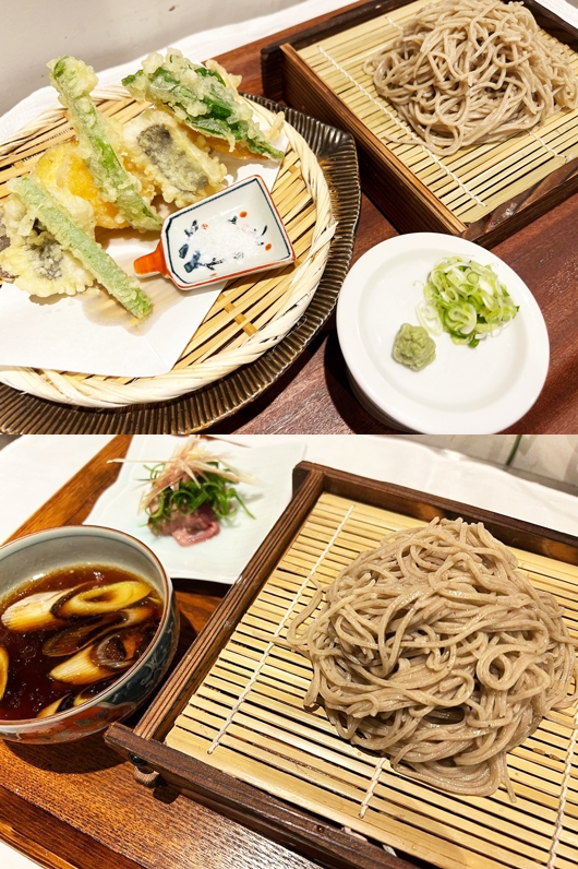 天ざる蕎麦・鴨南蛮そば